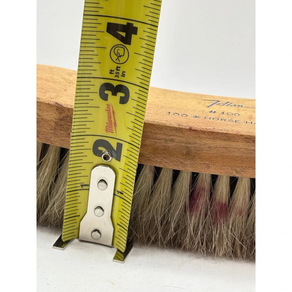 Felton 100% Horse Hair And Wood Shoe Shine Brush #100 Decor Equine Industrial